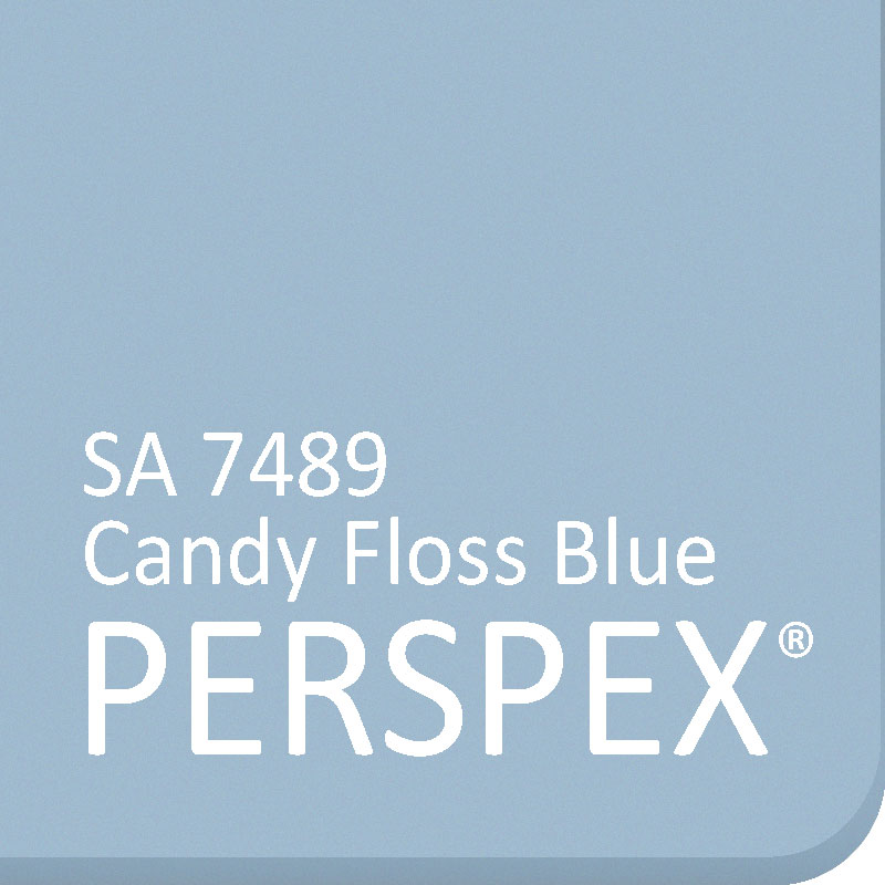 Candy Floss Blue Frost Perspex SA-7489