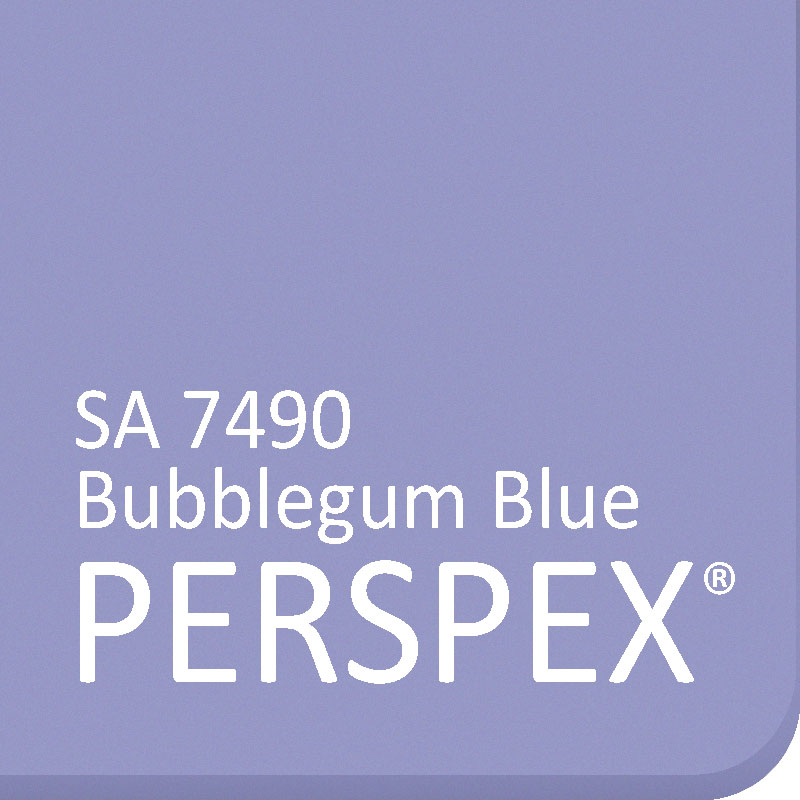 Bubblegum Blue Frost Perspex SA-7490