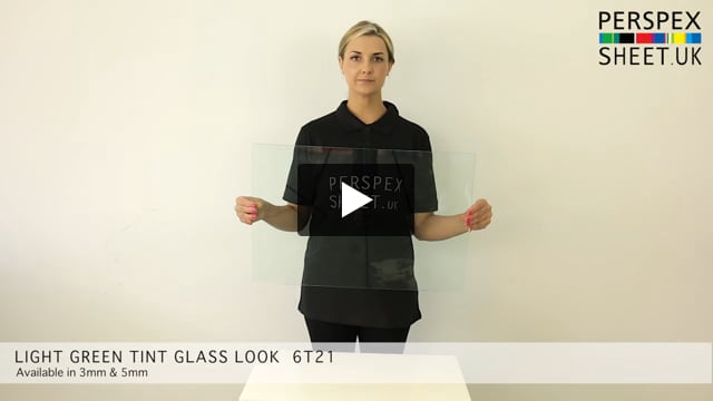 Clear Glass Look Green Tint Perspex® 6T21