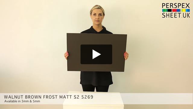 Walnut Brown Frost Perspex S2 5269
