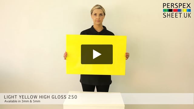 Yellow Gloss Perspex® Sheet 250