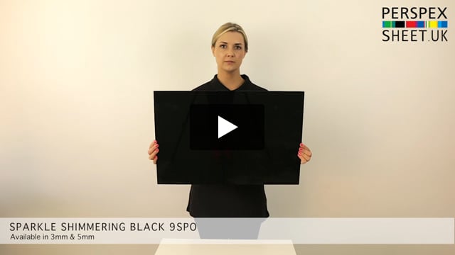 Black Sparkle Perspex® Sheet 9SP0