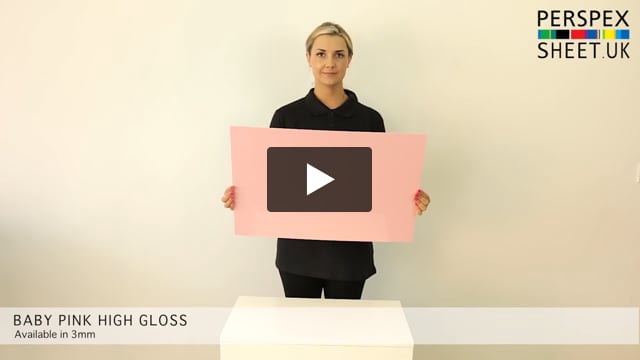 Baby Pink Gloss Perspex Sheet 4522