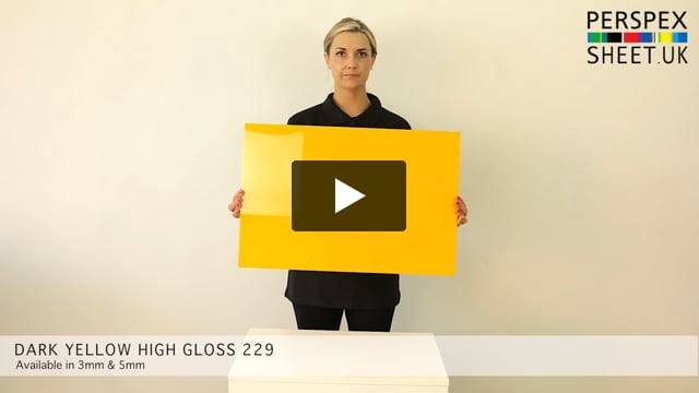 Yellow Gloss Perspex® Sheet 229